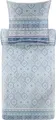 Produktbild: Bassetti Baumwollsatin-Bettwäsche-Garnitur HANBURY Farbe AZURBLAU C1 Größe 200x200+2x80x80