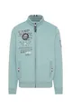 Produktbild: Camp David Herren Sweatjacke mit Logo Prints, Stickereien und Patches Smoke Blue, Xl