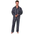 Produktbild: Normann Pyjama Normann Herren Flanell Schlafanzug Pyjama - auch in Übergröße rot 60-62