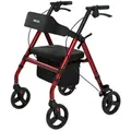 Produktbild: smartEC Rollator maxErgo Rollator Gehhilfe Outdoor Indoor zugelassen als Medizinprodukt rot