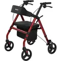 Produktbild: maxErgo Rollator Rot Gehhilfe für Outdoor Indoor zugelassen als Medizinprodukt - Rot