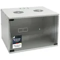 Produktbild: HMF 65707-07 Netzwerkschrank, Serverschrank 19 Zoll | 7 HE | 400 mm Tiefe | Glastür | Lichtgrau
