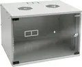 Produktbild: HMF Netzwerkschrank Serverschrank 19 Zoll 7 HE grau