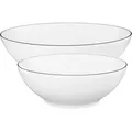Produktbild: Seltmann Weiden Lido Black Line rund Schüssel Set 2tlg. (20/23cm) - Weiß