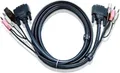 Produktbild: ATEN 2L-7D03U - Video- / USB- / Audio-Kabel - USB, mini-phone stereo 3.5 mm, DVI-I (M)