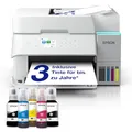 Produktbild: Epson EcoTank ET-3956 Weißer A4-Multifunktionsdrucker mit Wi-Fi & AirPrint Tintentank, automatischem Dokumenteneinzug, Duplexdruck, Scannen & Kopieren, bis zu 3 Jahre Tinte im Lieferumfang enthalten