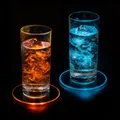 Produktbild: PRECORN 2x LED Untersetzer Bierdeckel Leuchtend f Getränke Gläser Flaschen Party