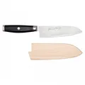 Produktbild: Santoku Messer Damast Yaxell Super GOU YPSILON SG2 16,5 cm 37201