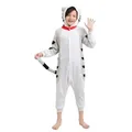 Produktbild: Corimori Jumpsuit Kinder Kostüm Jumpsuit Onesie verschiedene Designs (1-tlg) Fasching, Karneval, Tierkostüme Katze grau 116-122 grau Körpergröße 130cm (116-122)