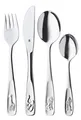 Produktbild: WMF Tiere Kinderbesteck-Set Besteckset 4-teilig mit Tiermotiven Edelstahl_FARM