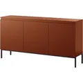 Produktbild: Bemmi Sideboard 3-türig 150 cm, Ziegelrot mit Metallbeinen - Selsey