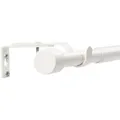 Produktbild: Deco-Raum Gardinenstangen Set Ausziehbar 1-Lauf Kappe Flexa Ø 16/19 mm 70-120cm Weiß