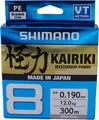Produktbild: SHIMANO Kairiki 8, 300m, 0,1mm, 6.5kg / 14,33lbs, helles-grau, 8fach Geflochtene Angelschnur, 59WPLA68R11