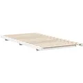 Produktbild: vidaXL Bodenbettgestell Weiß 90 x 200 cm Massivholz Kiefer 873089