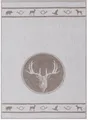 Produktbild: Geschirrtuch Küchentuch 50 x 70 cm Jacquard Halbleinen Leinen Baumwolle Jagd