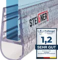 Produktbild: STEIGNER Duschdichtung, 100cm, Glasstärke 3,5/4/ 5 mm, Gerade PVC Ersatzdichtung für Dusche, UK06