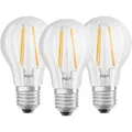 Produktbild: OSRAM LED-Lampe Base Classic A Filament, E27, 6,5W ersetzt 60W, warmweiß, 3 Stück