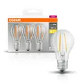 Produktbild: 3er PACK Osram BASE E27 Filament LED-Leuchtmittel 6W warmweiss wie 60W 806 Lumen