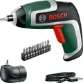 Produktbild: Bosch IXO 7. Generation – Kompakter Akku-Schrauber mit 3,6V & USB-C (inkl. Winkel-Aufsatz, schraubt bis zu 190 Schrauben)