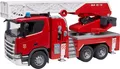 Produktbild: Bruder® Spielzeug-Feuerwehr Scania Super 560R Feuerwehr Drehleiter W.Pumpe L&S (03591), mit Licht und Sound