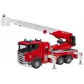 Produktbild: Bruder 03591 Scania Super 560R Feuerwehr mit Drehleiter, Wasserpumpe, L+S Modu