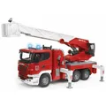 Produktbild: BRUDER® 03591 Scania Super 560R Feuerwehr mit Drehleiter, Wasserpumpe, L+S Modul