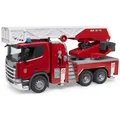 Produktbild: BRUDER 03591 Scania Super 560R Feuerwehr mit Drehleiter, Wasserpumpe und Light +