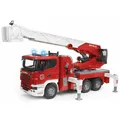 Produktbild: BRUDER® 03591 Scania Super 560R Feuerwehr mit Drehleiter, Wasserpumpe, L+S Modul