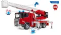 Produktbild: BRUDER, SCANIA Super 560R 6x4 Feuerwehrmann mit großer Leiter, 1/16, BRU3591