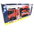 Produktbild: Bruder 03591 Scania 560R Feuerwehrauto rot mit Drehleiter 1:16 LKW licht & sound