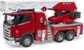 Produktbild: bruder 03591 Scania Super 560R Feuerwehr mit Drehleiter, Wasserpumpe, L+S Modu