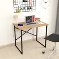 Produktbild: Gowoll Schreibtisch Kleiner Tisch Computertisch 90x60x75 cm Tischplatte Holz Tische Laptoptisch Bürotisch Klein Schreibtische Braun