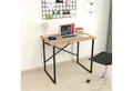 Produktbild: gowoll Schreibtisch Kleiner Tisch Computertisch 90x60x75 cm Tischplatte Holz Laptoptisch, Bürotisch Klein Schreibtische Braun