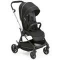 Produktbild: Chicco Buggy One4ever Lounge, Schwarz, Textil, 51x99-109x78 cm, Fußstütze abklappbar, kugelgelagerte Räder, Einhand-Faltmechanismus, Baby on Tour, Kinderwagen, Buggys