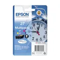 Produktbild: Epson Original 27 Tinte Wecker (WF-3620DWF, WF-3640DTWF, WF-7110DTW, WF-7210DTW, WF-7610DWF, WF-7620DTWF, WF-7710DWF, WF-7715DWF, WF-7720DTWF), Multipack 3-farbig