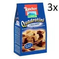 Produktbild: 3x Loacker Quadratini chocolate schoko schokolade Würfel Waffeln kekse 125g