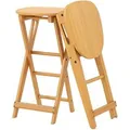 Produktbild: Costway 2er Set Barhocker Klappbar mit Fußstütze 36 x 33 x 61 cm