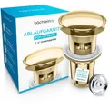 Produktbild: Bächlein Ablaufgarnitur Pop Up Ventil, gold, für Waschbecken / Waschtisch, mit Überlauf