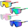 Produktbild: Leikurvo 4 Stück Sonnenbrille Fahrradbrille, Polarisierte Sonnenbrille Sportbrille für Damen und Herre UV400 Schutz Schutzbrille Schnelle Brille Sport Laufbrill für Outdoorsport Angeln Fahren Reisen