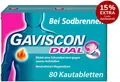 Produktbild: Reckitt Benckiser Deutschla Gaviscon Dual 250 mg - 106,5 mg - 187,5 mg 80 Kautabletten - 80 Kautabletten 15865585