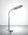 Produktbild: TRANGO LED Klemmleuchte, 6616 LED Klemmleuchte *SUSI* Tischlampe I Leseleuchte I Clip Lampe in Bicolor „Chrom-Weiß“ inkl. 1x 6 Watt LED Modul - 3000K warmweiß, Klemmspot Leselicht I Schreibtischlampe
