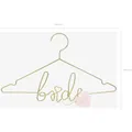 Produktbild: Partydeco Partyaccessoire Kleiderbügel Bride 45 x 27 cm, Gold (1 Stück) (WI1-019ME-KARTON)