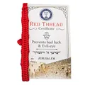 Produktbild: SHUCK24 Das Original aus Israel! Nach Kabbala Lehre Geflochtenes rotes Kabbala-Armband! Mit Zertifikat, Anleitung und Gebet. Das rote Kabbala Armband aus Jerusalem.