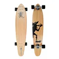 Produktbild: Apollo Longboard Hawaiian Wulff Kicktail Komplettboard mit High Speed ABEC Kugellagern, Freeride Skaten Cruiser Boards