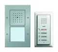 Produktbild: GIRA Gegensprechanlage, Türsprech-Set Bus-System 1xTeiln aluminium reinweiß 1LS mit Infoschild