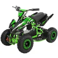 Produktbild: Actionbikes Motors Kinderquad Racer | 1000 Watt - 36 V - Pocket Quad bis 24 km/h - 3 Stufen - Kinder Elektroquad - Elektro Auto (Schwarz/Grün)
