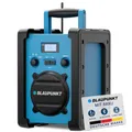 Produktbild: Blaupunkt BSR 30, Baustellenradio, DAB+ Digitalradio, Bluetooth, Robustes Akku-Radio, IP44 Schutz, AUX Wiedergabe, tragbares Baustellen Radio für Werkstatt & Outdoor
