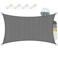 Produktbild: Sonnensegel Sonnenschutz Rechteck HDPE UV-Schutz rechteckig Sonnendach Viereck