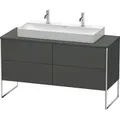 Produktbild: Duravit XSquare Waschtisch-Unterschrank XS4925M4949 140x53,8x54,8cm, 4 Schubkästen, Graphit matt