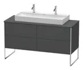 Produktbild: Duravit Xsquare Waschtischunterbau für Konsole 4 Auszüge 1400 x 548 x 778 mm Graphit Matt - XS4925M4949
